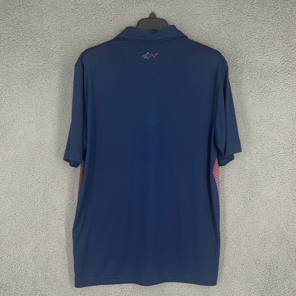 Greg Norman Dubarry short sleeve striped multi color shirt men’s Large golf polo - Picture 9 of 12